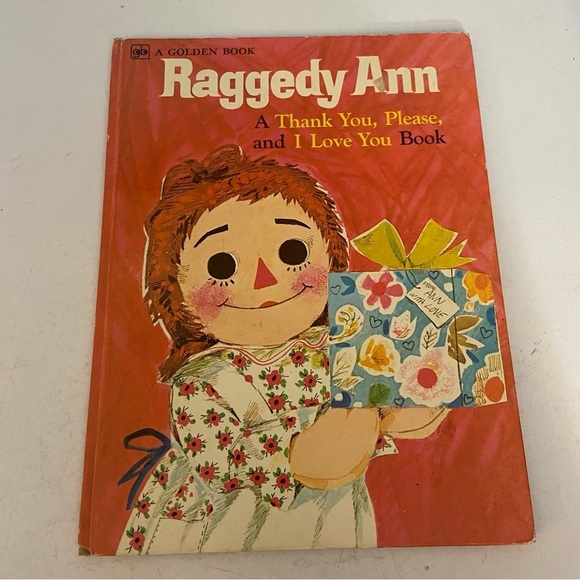 🛍️3/$30‎ Vintage 1976 raggedy Ann hardcover  book - Picture 1 of 14